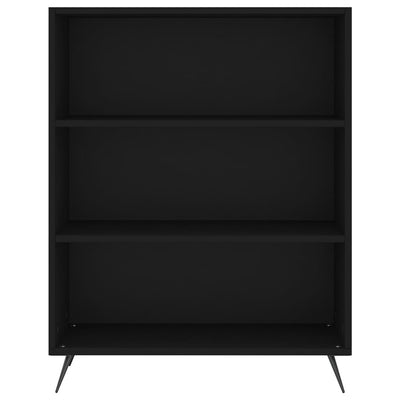 Kaappi musta 69,5x34x180 cm tekninen puu
