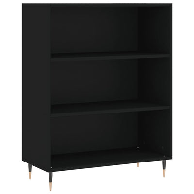 Kaappi musta 69,5x34x180 cm tekninen puu