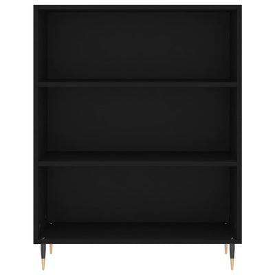 Kaappi musta 69,5x34x180 cm tekninen puu
