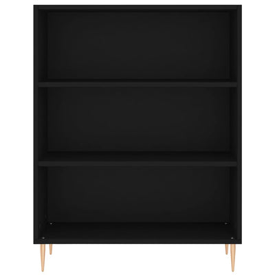 Kaappi musta 69,5x34x180 cm tekninen puu