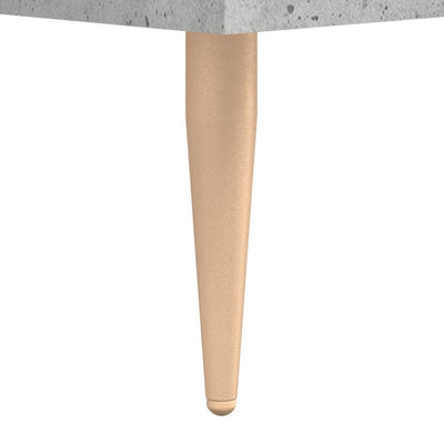Kaappi betoninharmaa 69,5x34x180 cm tekninen puu