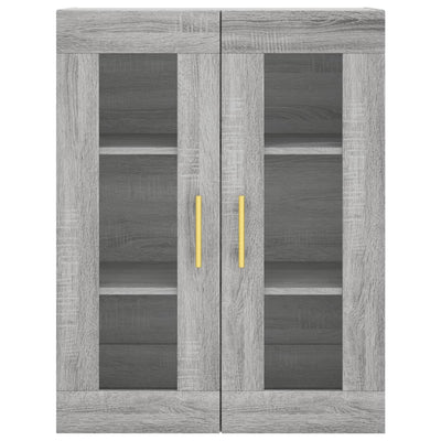 Kaappi harmaa Sonoma 69,5x34x180 cm tekninen puu