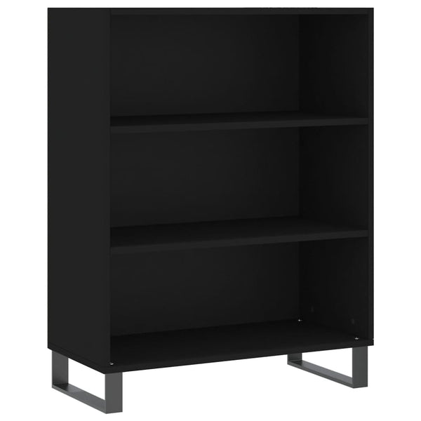 Kaappi musta 69,5x34x180 cm tekninen puu
