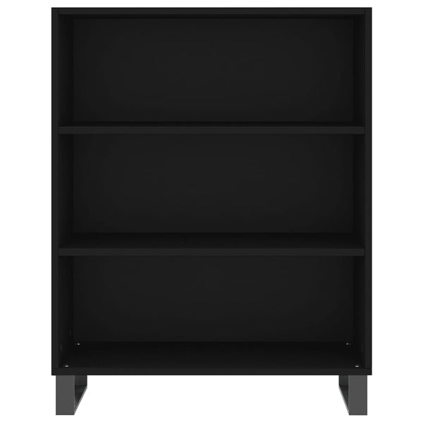 Kaappi musta 69,5x34x180 cm tekninen puu