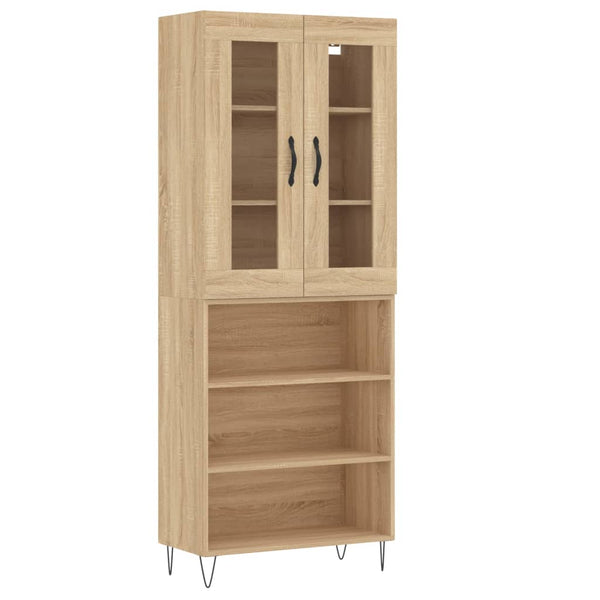 Kaappi Sonoma tammi 69,5x34x180 cm tekninen puu