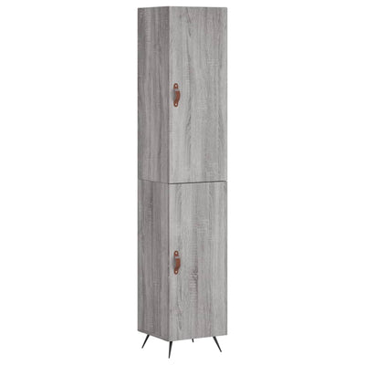 Kaappi harmaa Sonoma 34,5x34x180 cm tekninen puu