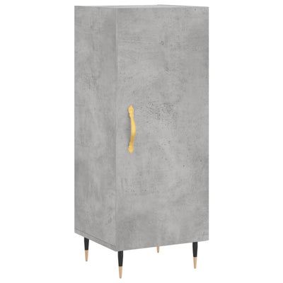 Kaappi betoninharmaa 34,5x34x180 cm tekninen puu