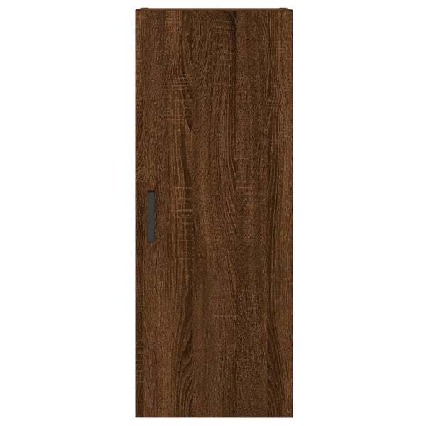 Kaappi ruskea tammi 34,5x34x180 cm tekninen puu