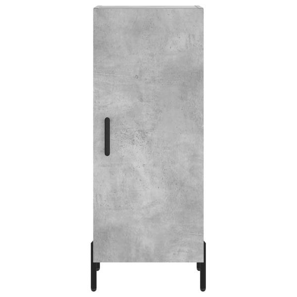 Kaappi, väri betoninharmaa, 34,5x34x180 cm, materiaali tekninen puu