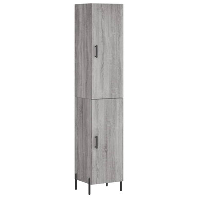 Kaappi harmaa Sonoma 34,5x34x180 cm tekninen puu