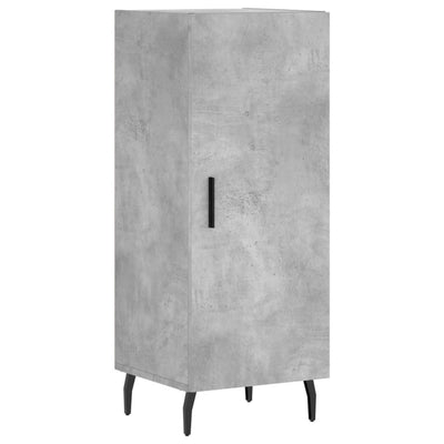 Kaappi betoninharmaa 34,5x34x180 cm tekninen puu