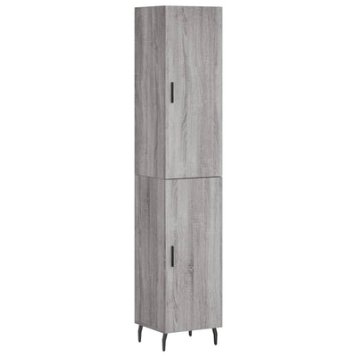 Kaappi harmaa Sonoma 34,5x34x180 cm tekninen puu