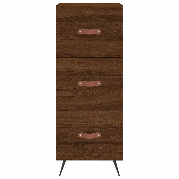 Kaappi ruskea tammi 34,5x34x180 cm tekninen puu