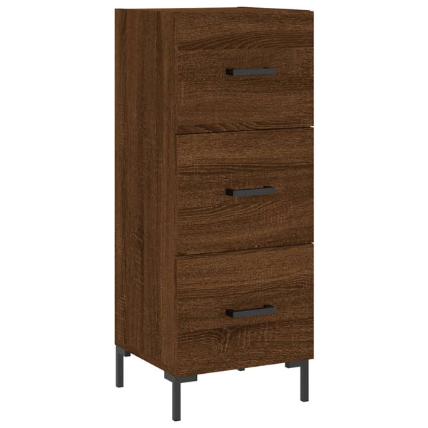 Kaappi ruskea tammi 34,5x34x180 cm tekninen puu
