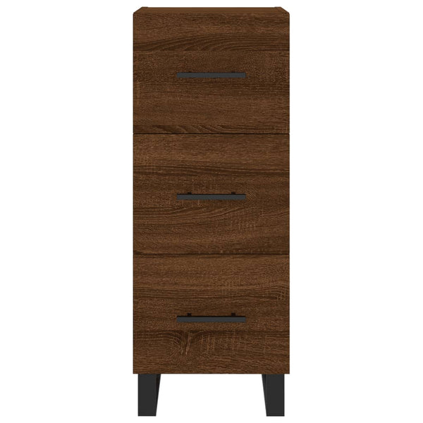 Kaappi ruskea tammi 34,5x34x180 cm tekninen puu