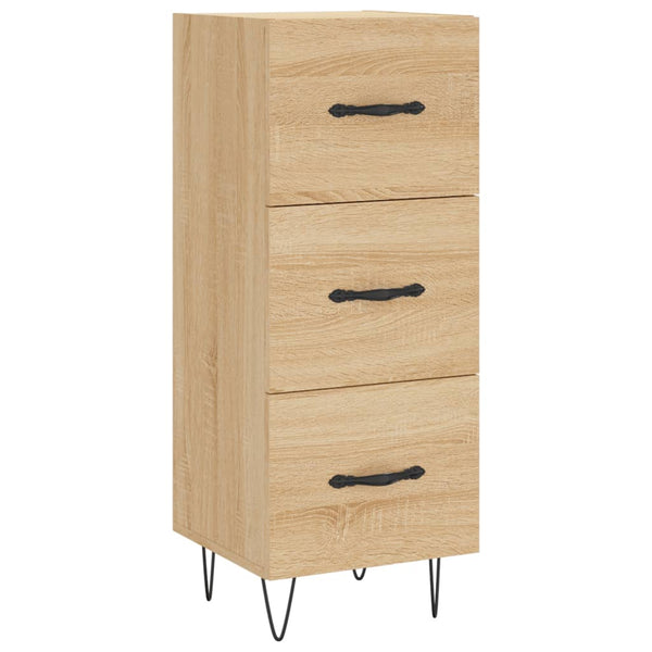 Kaappi 34,5x180x34 cm teknisestä puusta Sonoma-tammi
