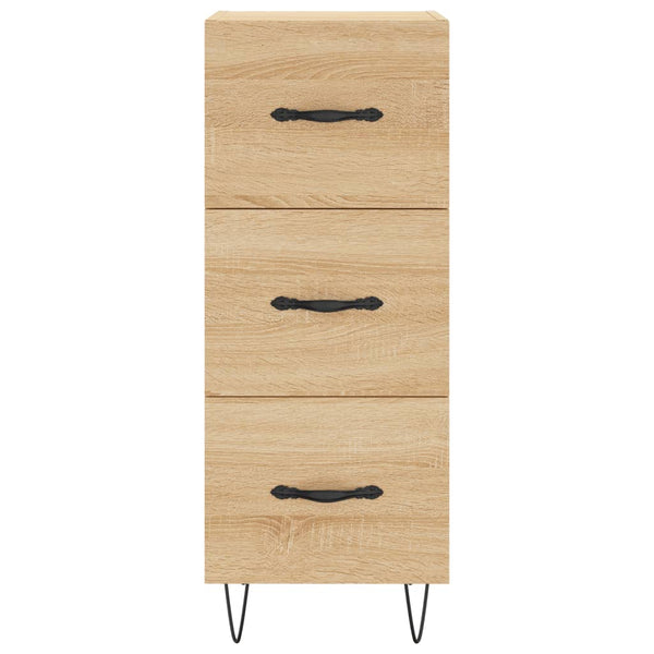 Kaappi 34,5x180x34 cm teknisestä puusta Sonoma-tammi