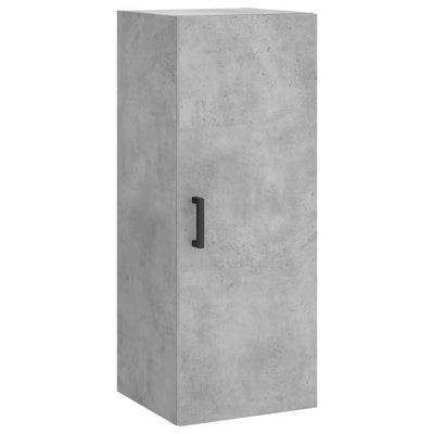 Kaappi betoninharmaa 34,5x34x180 cm tekninen puu