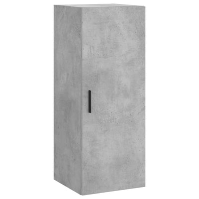 Kaappi betoninharmaa 34,5x34x180 cm tekninen puu