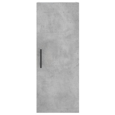 Kaappi betoninharmaa 34,5x34x180 cm tekninen puu