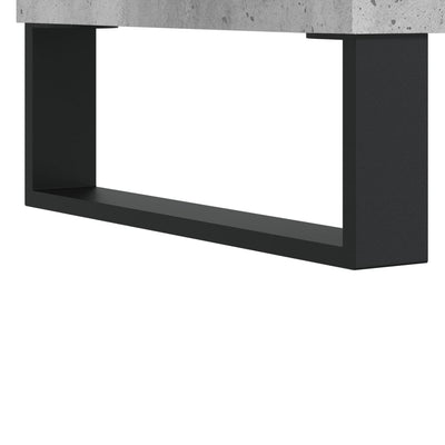Kaappi betoninharmaa 34,5x34x180 cm tekninen puu