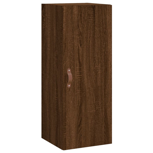 Kaappi ruskea tammi 34,5x34x180 cm tekninen puu
