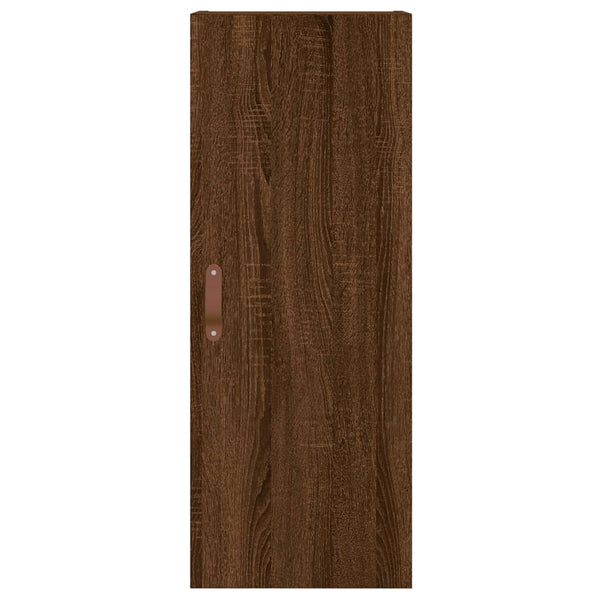 Kaappi ruskea tammi 34,5x34x180 cm tekninen puu