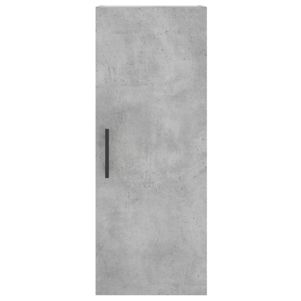 Kaappi 34,5x34x180 cm, väri betoninharmaa, valmistettu teknisestä puusta