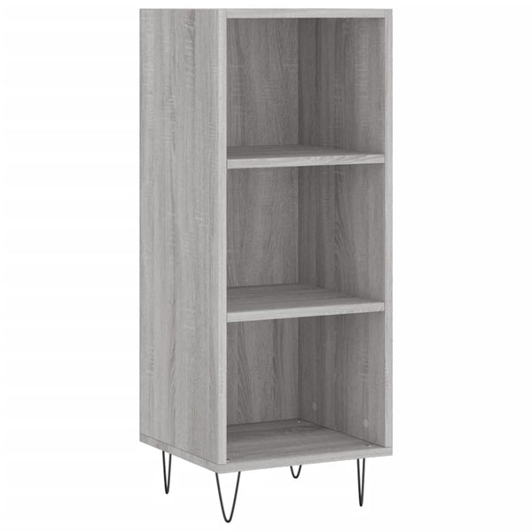 Kaappi 34,5x34x180 cm harmaasta teknisestä puusta Sonoma