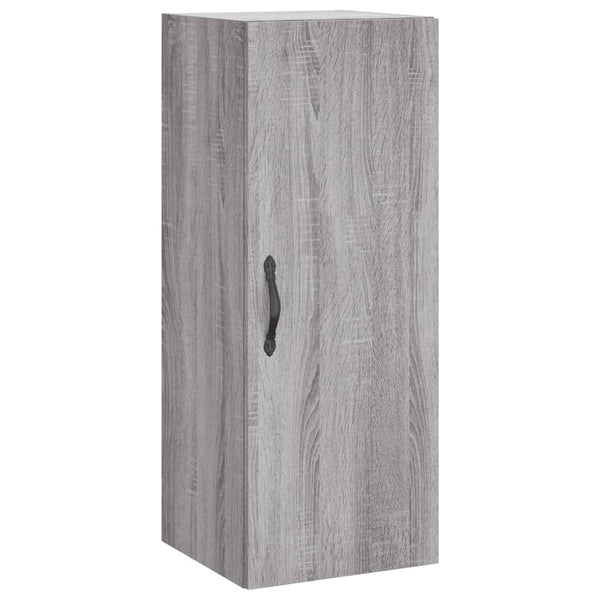 Kaappi 34,5x34x180 cm harmaasta teknisestä puusta Sonoma