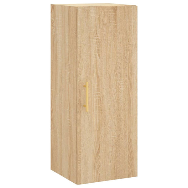 Kaappi teknisestä puusta 34,5x34x180 cm Sonoma-tammi