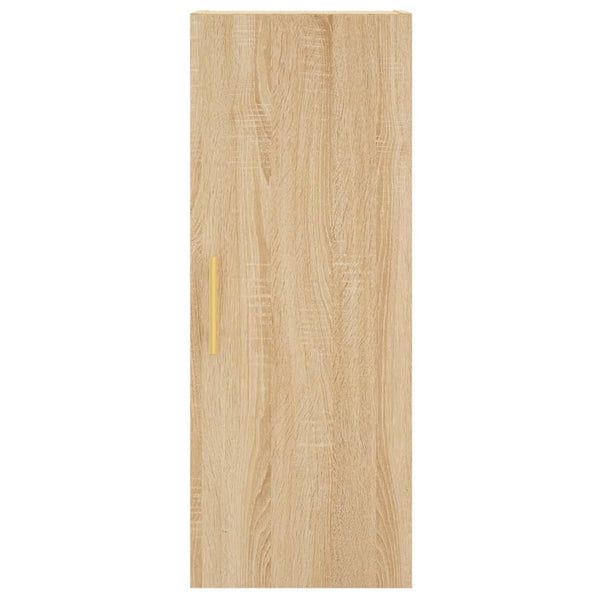 Kaappi teknisestä puusta 34,5x34x180 cm Sonoma-tammi
