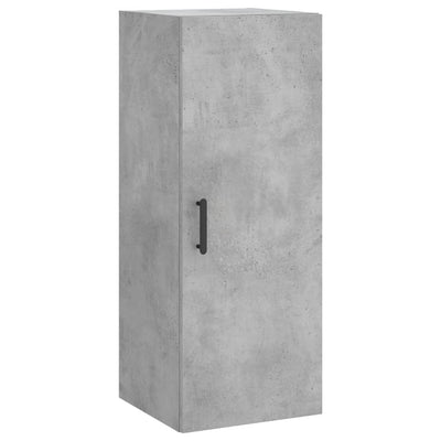 Kaappi betoninharmaa 34,5x34x180 cm tekninen puu
