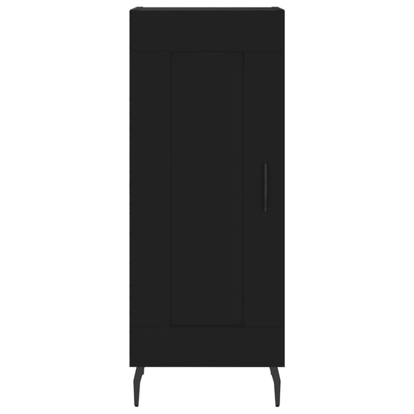 Kaappi musta 34,5x34x180 cm tekninen puu