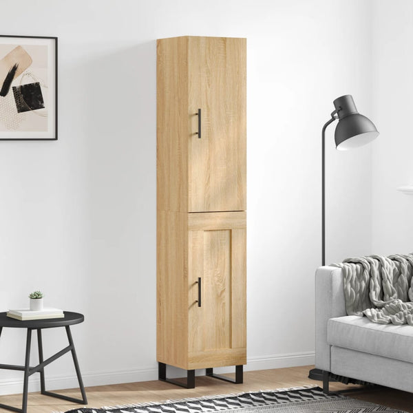 Kaappi 34x180x34,5 cm Sonoma-tammesta teknisestä puusta