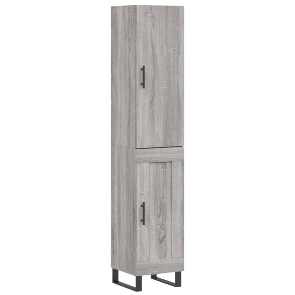 34,5x34x180 cm harmaasta teknisestä puusta Sonoma-kaappi