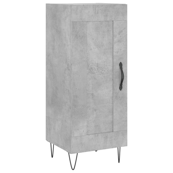 Kaappi 34,5x34x180 cm, valmistettu teknisestä puusta, väri betoninharmaa