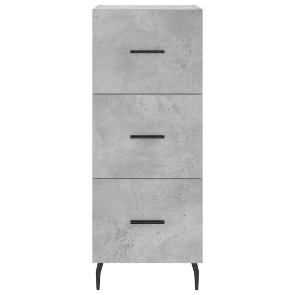 Kaappi 34,5x34x180 cm, väri betoninharmaa, materiaali tekninen puu