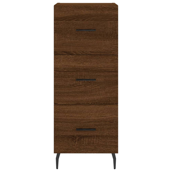 Kaappi ruskea tammi 34,5x34x180 cm tekninen puu