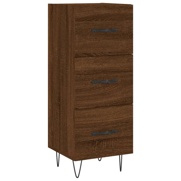 Kaappi ruskea tammi 34,5x34x180 cm tekninen puu