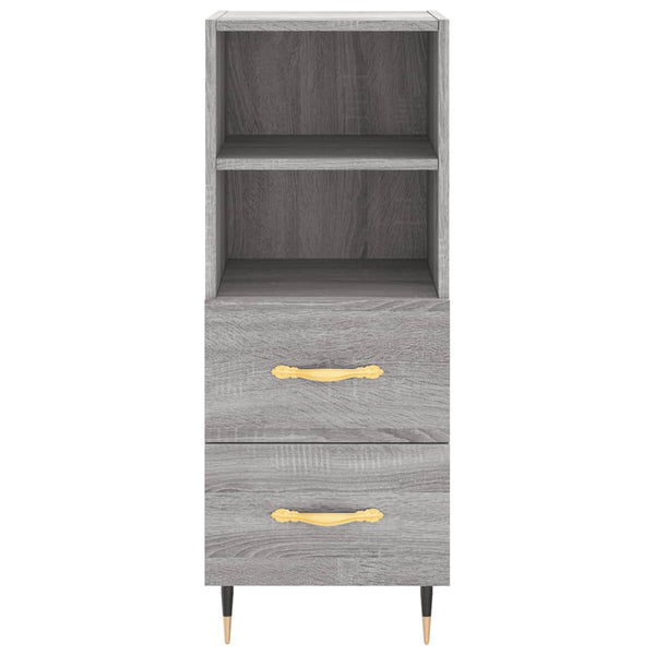 Kaappi harmaa Sonoma 34,5x34x180 cm tekninen puu