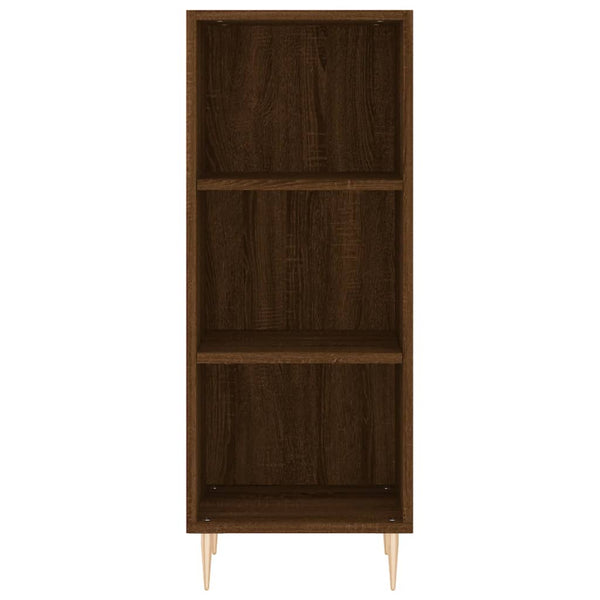 Kaappi ruskea tammi 34,5x34x180 cm tekninen puu