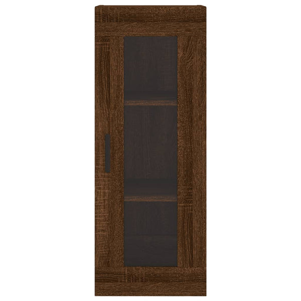 Kaappi ruskea tammi 34,5x34x180 cm tekninen puu