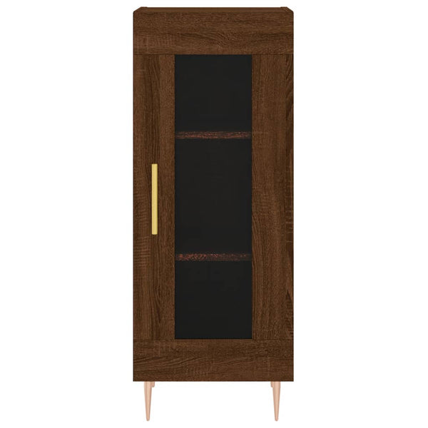 Kaappi ruskea tammi 34,5x34x180 cm tekninen puu