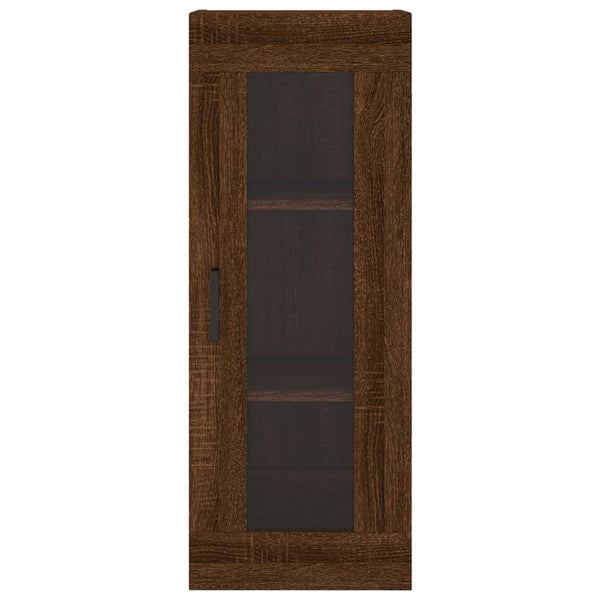 Kaappi ruskea tammi 34,5x34x180 cm tekninen puu