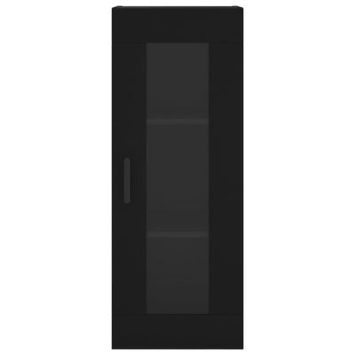 Kaappi musta 34,5x34x180 cm tekninen puu