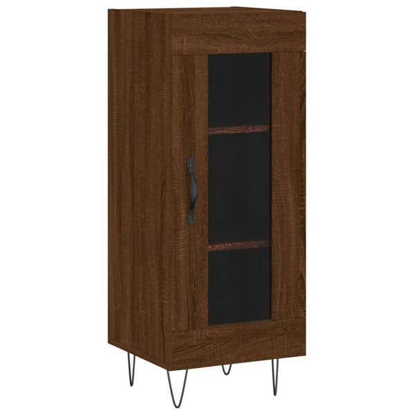 Kaappi ruskea tammi 34,5x34x180 cm tekninen puu