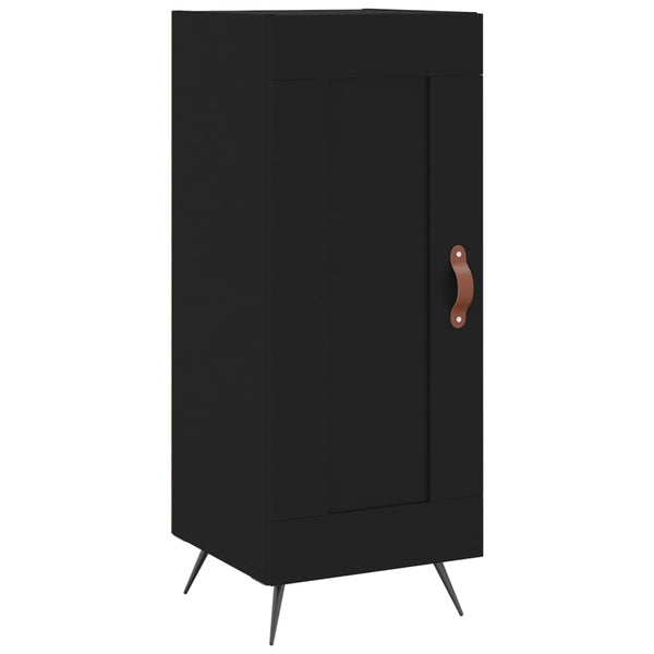 Kaappi musta 34,5x34x180 cm tekninen puu