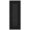 Kaappi musta 34,5x34x180 cm tekninen puu