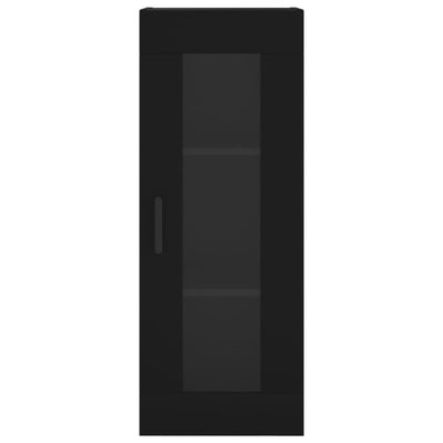 Kaappi musta 34,5x34x180 cm tekninen puu